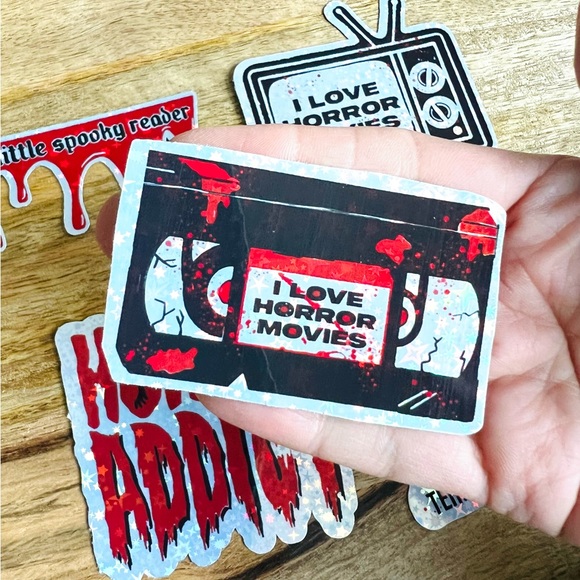 🔪🩸👹👻 Horror sticker bundle lot of 10 Mystery horror stickers! Be surprised - Picture 11 of 12